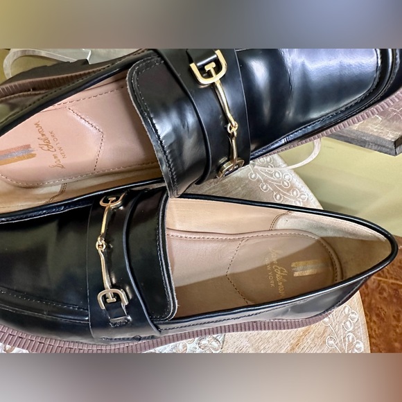 EUC Sam Edelman “Laurs” Platform Loafer in Black Patent Leather Size 9 - Picture 7 of 16